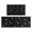 Black Star Moon, variant on Black Dancing Skeleton Pattern Kitchen Rugs Sets Of 2,Anti Fatigue Kitchen Mat Rugs Non Slip Washable,Decorative Kitchen Floor Mats for Kitchen,Sink,Laundry,17"x30"+17"x47"