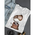 thumbnail image 3 of Old Vintage Gramophone T-Shirt Women -Image by Shutterstock, Female XX-Large, 3 of 4