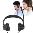 thumbnail image 4 of Office Phone Headset, Long Cable RJ9 Binaural Office Headset Comfort Wearing Support Speaker Volume Adjustment  For Customer Service For Telemarketing, 4 of 8