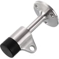 thumbnail image 2 of Heavy Duty Door Stop With Hook Stainless Steel Door Stopper Brushed Finish Wall Mounted With Rubber Buffer (1pc), 2 of 3