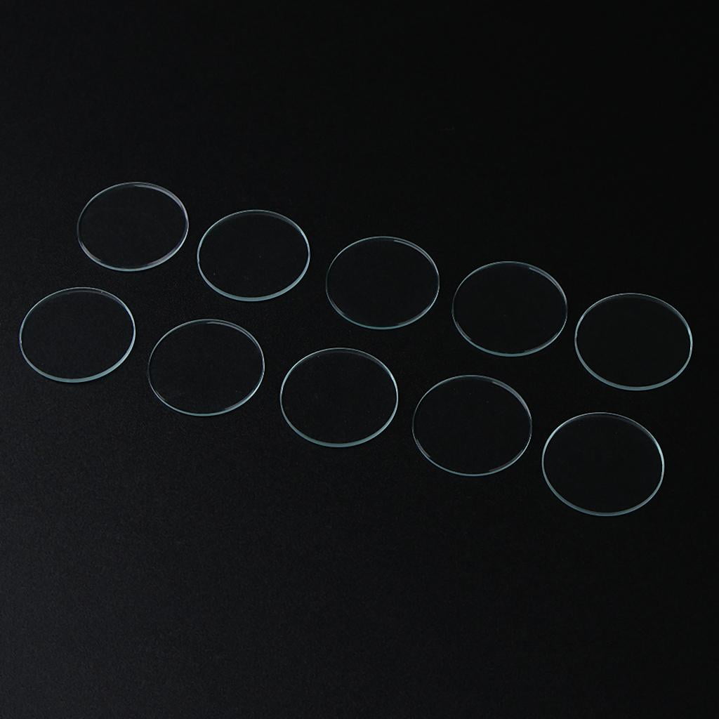 10 Pieces Thick 1mm Round Domed Watch Crystal Mineral Parts 16 33 .5 Walmart