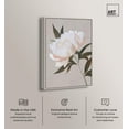 thumbnail image 2 of Whiteness Unveiled Canvas Print Floral Wall Decor by Art Remedy, Silver Frame, 36 x 54, 2 of 7