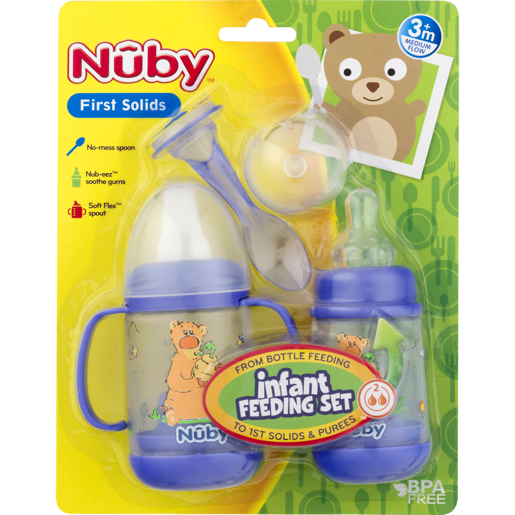 Nuby Infant Feeding Set, Bear - Walmart 