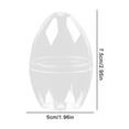 thumbnail image 2 of 6Pcs Transparent Empty Plastic Eggs, Decorative Filled Egg Shells for Easter, Candy Boxes, DIY Wedding Party Favors, Can Store Jewelry and Trinkets, 2 of 7