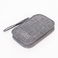 thumbnail image 3 of Universal Small Electronic Accessories Carrying Bag for Cables Adapter USB Sticks Leads Memory Cards, Grey, 3 of 5
