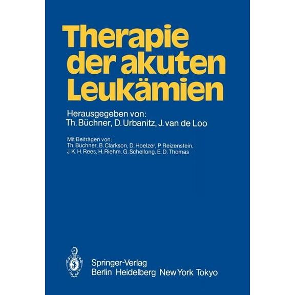 Therapie Der Akuten Leukämien, (Paperback)