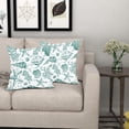 thumbnail image 4 of Nautical Coastal Coral Pillow Covers 18x18 Inch Set of 2 Green Starfish Beach Throw Pillow Covers Farmhouse Cotton Linen Ocean Pillowscase Square Cushion Case for Sofa Bed Couch Outdoor Home Decor, 4 of 6