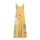 thumbnail image 5 of ICHUANYI Clearance Women's Summer Fashion Printed V-Neck Sleeveless Suspenders Pullover Dress(Yellow, L) ICHUANYI WER2023081108918, 5 of 5