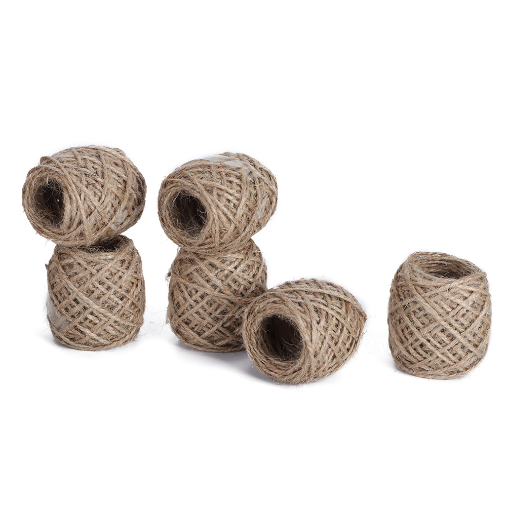 ZEONHAK 1/2 inch Burlap Jute Twine Rope, Extra Thick Twisted Manila Hemp Rope in Brown Tone, 100 Feet Long