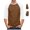 Brown, variant on FOPSUFGWFO Men's Long Sleeve T-Shirt Crew Neck Soft Breathable Tops Casual Fashion Lightweight Classic Fit Blouses for Fall Wear XL