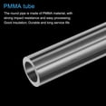 Lamp Making Supplies MECCANIXITY Acrylic Pipe Clear Rigid Round