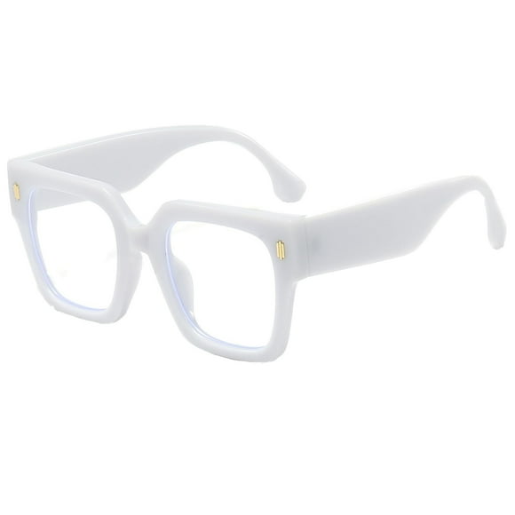 Moda de gran tamaño azul de luz de bloqueo de gafas para las mujeres los hombres de moda grandes gafas de marco cuadrado de ordenador