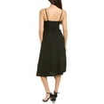 thumbnail image 2 of A.L.C. womens  Jacquelyn Linen-Blend Midi Dress, 12, Black, 2 of 2