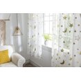 thumbnail image 5 of BEMS-2 x 1*1,3 m cortinas de tul con estampado de estrellas y lunas para dormitorio,, 5 of 5