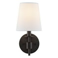 thumbnail image 5 of SAFAVIEH Dalany LED Black Iron Wall Sconce with White Cotton Shade, Set of 2, 5 of 10