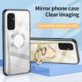 thumbnail image 2 of Compatible with Samsung Galaxy A23 4G Makeup Mirror Case Bling Diamond Glitter Rhinestone with Ring Holder Stand Kickstand Luxury Cute Shockproof for Girls Women Case for Samsung Galaxy A23 4GRosegold, 2 of 11