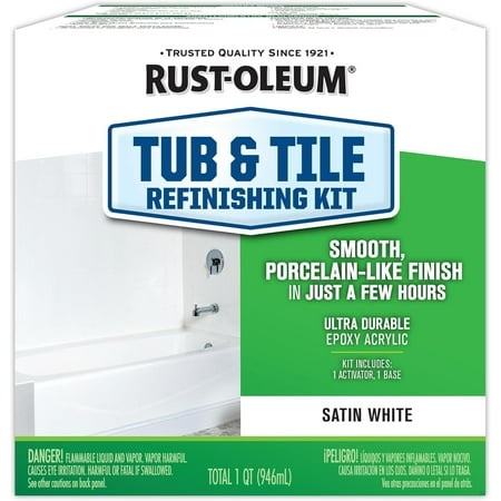 Rust-Oleum Specialty Tub & Tile Refinishing Kit, Satin White- 385279