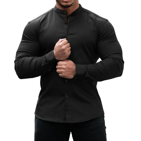 Ketyyh-chn99 Mens Workout Shirt Golf Shirts Men 2024 Summer Mens Long Sleeve T-Shirt Soft Classic Tee Men's T Shirts Black,S