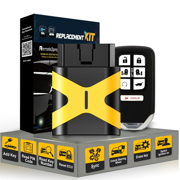 DIY Key Programmer Tool and Smart Keyless Entry Remote Replacement for 2018-2019 for Honda Odyssey with FCC: KR5V2X