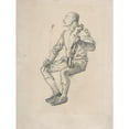 thumbnail image 2 of George Du Maurier 15x18 Black Ornate Wood Framed Double Matted Museum Art Print Titled - Violinist (19th Century), 2 of 5