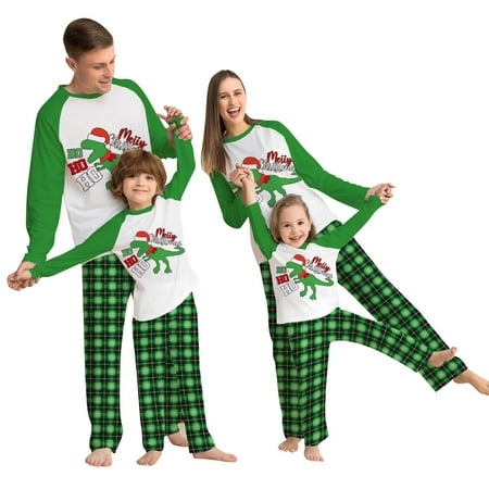 

DNDKILG Christmas Family Pajamas Matching Sets Xmas Pjs Family Women S