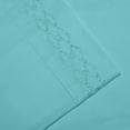thumbnail image 3 of Home Sweet Home Extra Soft Deep Pocket Embroidery Luxury 4-Piece Bed Sheet Set (King, Aqua), 3 of 4