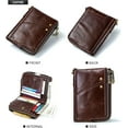thumbnail image 5 of （brown）Ultra Slim Card Holder Wallet - Slim Wallet for Women & Men - Minimalist Wallets for Women - Small Wallet for Women & Men, 5 of 5