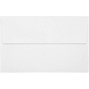 LUXPaper A10 Invitation Envelopes with Peel & Press, White, 6 x 9 1/2, 50/Pack