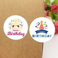 thumbnail image 6 of 500 Pcs Round Happy Birthday Stickers Self Adhesive Birthday Party Decor Sticker, 6 of 6