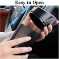 thumbnail image 6 of Car Trash Can Bin with Lid - Car Garbage Can Cup Holder - Black Mini Leakproof Vehicle Trash Garbage Can Bin with 20pcs Trash Bags-Car Organizers and Storage for Front Back Seat Accessories, 6 of 8