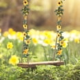 thumbnail image 2 of WRITWAA 2-Pack Yellow Artificial Sunflower Garland Silk Vine Rattan Decorative Flowers for Home, Wedding, Party Decoration, 2 of 8