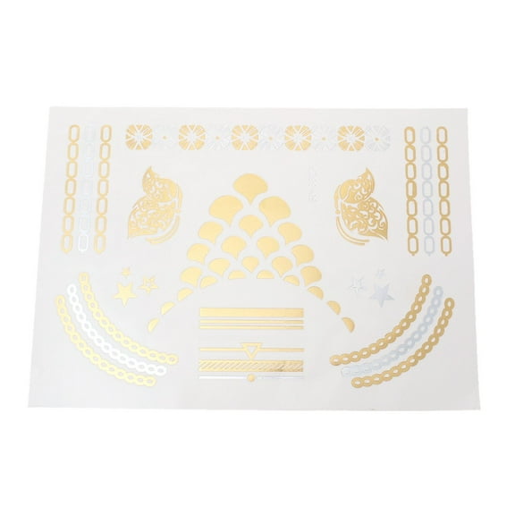 Sexy Sparkles Metallic Waterproof Temporary Tattoo Sticker Body Art Metallic Colors Jewelry...