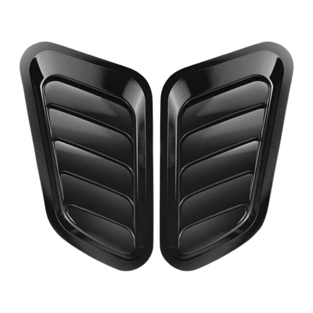 Carbon Color ABS Plastic Car Hood Vent Cover Sticker, Universal Air Flow Intake Scoop Trim for Most Cars, Exterior Styling Enhancement, Decorative Auto Accessory