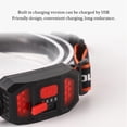 thumbnail image 4 of Toystoory Potente linterna frontal COB con carga USB, iluminación impermeable, diadema elástica de alto brillo, linterna para correr de Ropa Deportiva, Zapatos, 4 of 6