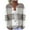 Gray, variant on Kaemgyyd Plus Size Cardigan Sweater for Women Fall Long Sleeve Open Front Knit Sweaters Trendy Plaid Loose Outwear Coat