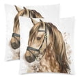 thumbnail image 2 of MKHERT Horse Throw Pillowcase Pillow Cover Cushion Couver 18x18 inch, Set of 2, 2 of 3