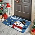 thumbnail image 6 of Christmas Decorations Indoor Qwtwty Christmas Welcome Mat with Gingerbread Man And Snowman Designs Holiday Entryway Floor Rug for Front Door Porch Indoor Outdoor Decor, 6 of 6
