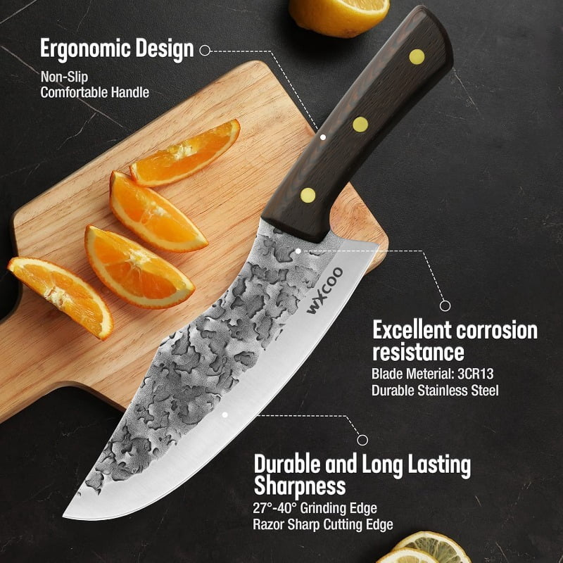 3PCS Stainless Steel Chef Knife Sharp Sashimi Knife Beef Knife Fish Knife Utility Knife Household Items Professional Unique Knives Fruit Knives for Cooking Multipurpose Boning Knife Gifts for Men