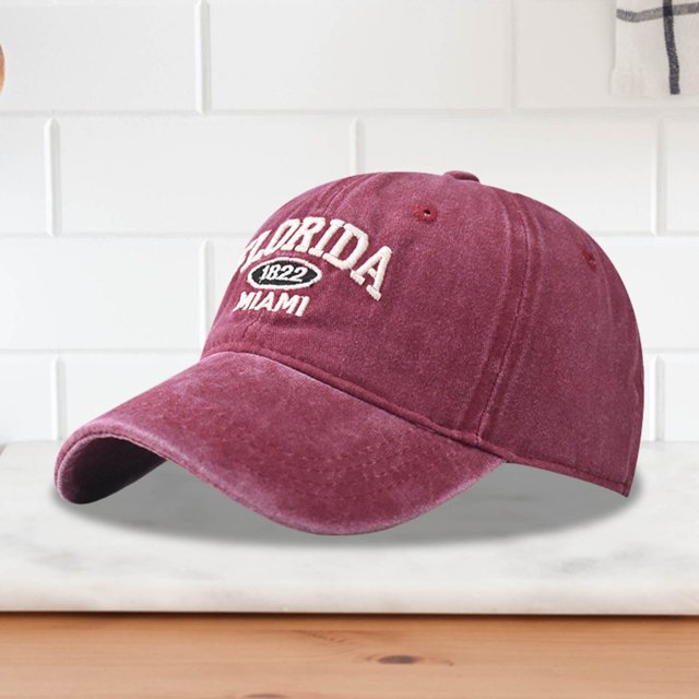 Alphabet Embroidery Solid Color Duck Hat Trend Personality Outdoor Print Breathable Mesh Hat