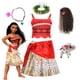thumbnail image 2 of Disney Moana-vestido de princesa Vaiana para niños, disfraz de fiesta de cumpleaños con corona, collar, conjuntos de pollitos de cerdo, 2 of 5