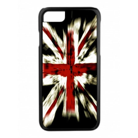 UK United Kingdom GB Great Britian England Flag Design Black Plastic Phone Case That Is Compatible with the Apple iPhone 4 / (Best Iphone 4 Cases Uk)