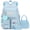 blue, variant on 3PCS-With lunch bag, pencil box Laptop Backpack 15.6 Inch Bag College Backpacks Backpack Set  Anti Travel Back Pack Large Bookbags forTeens Women(Black)