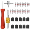 thumbnail image 1 of Soumake Kit de Réparation de Valve de Voiture 33 Pcs/ensemble Installation Rapide Résistance Supérieure Outil de Réparation de Valve de Pneu Automobile, 1 of 8