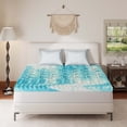 thumbnail image 2 of EGOHOME 2" King Mattress Topper, 5-Zone Cooling Gel Memory Foam Mattress Topper, Pressure Relief, CertiPUR-US Certified, King Topper Pad, Blue, 76"*80"*2", 2 of 10