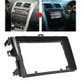 thumbnail image 2 of Powkky 9 Inch Silver Car Stereo Radio Fascia 2DIN ABS Audio Panel Bezel Replacement for Corolla 2006?2013, 2 of 10