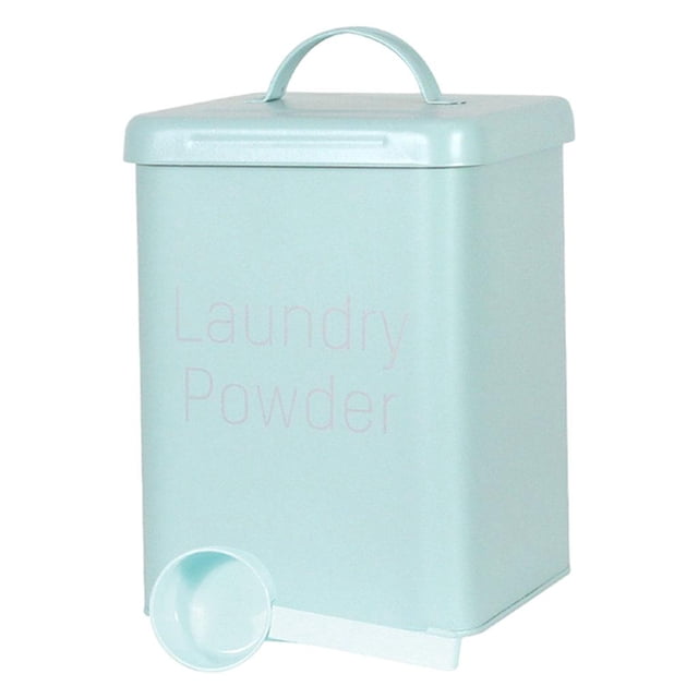 yuksok Boîte de Rangement 5L Couvercle Hermétique Anti-Humidité Multifonctionnel pour Poudre à Lessive Sec Vert