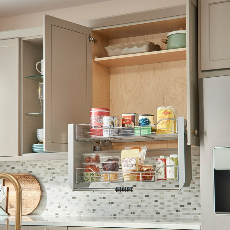 Rev A Shelf 36 Kitchen Pulldown Wall Cabinet Shelf System Chrome 5PD 36CRN