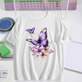 thumbnail image 2 of Giftesty Graphic T Shirts for Women Short Sleeve Summer Tops Funny Flower Printed Casual Graphic Tees, 2 of 4