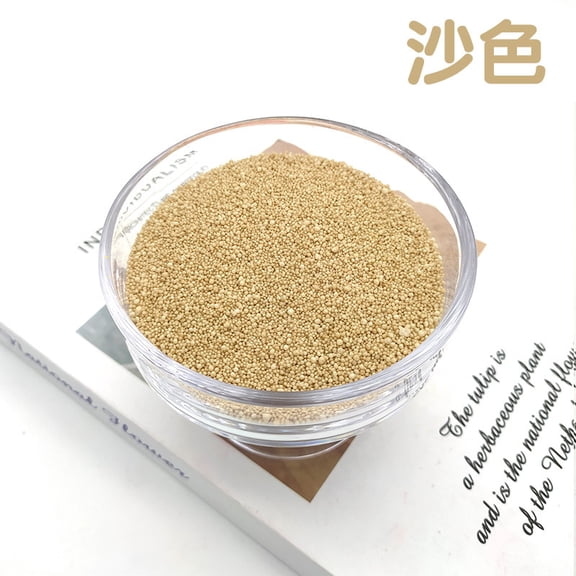 Zhuge 1.1 lb All Natural Non-Toxic Pearled Candle Sand Wax Kit, Refillable Customized Powder for DIY Candle Making, Khaki