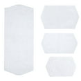 thumbnail image 4 of Home Weavers Waterford Collection 100% Cotton Non-Slip Bathroom Rug Set Machine Washable Bathroom Rug, Bath Rug, Bathroom Rug, Runner, White Color 4 Piece Bath Rug set, 4 of 8